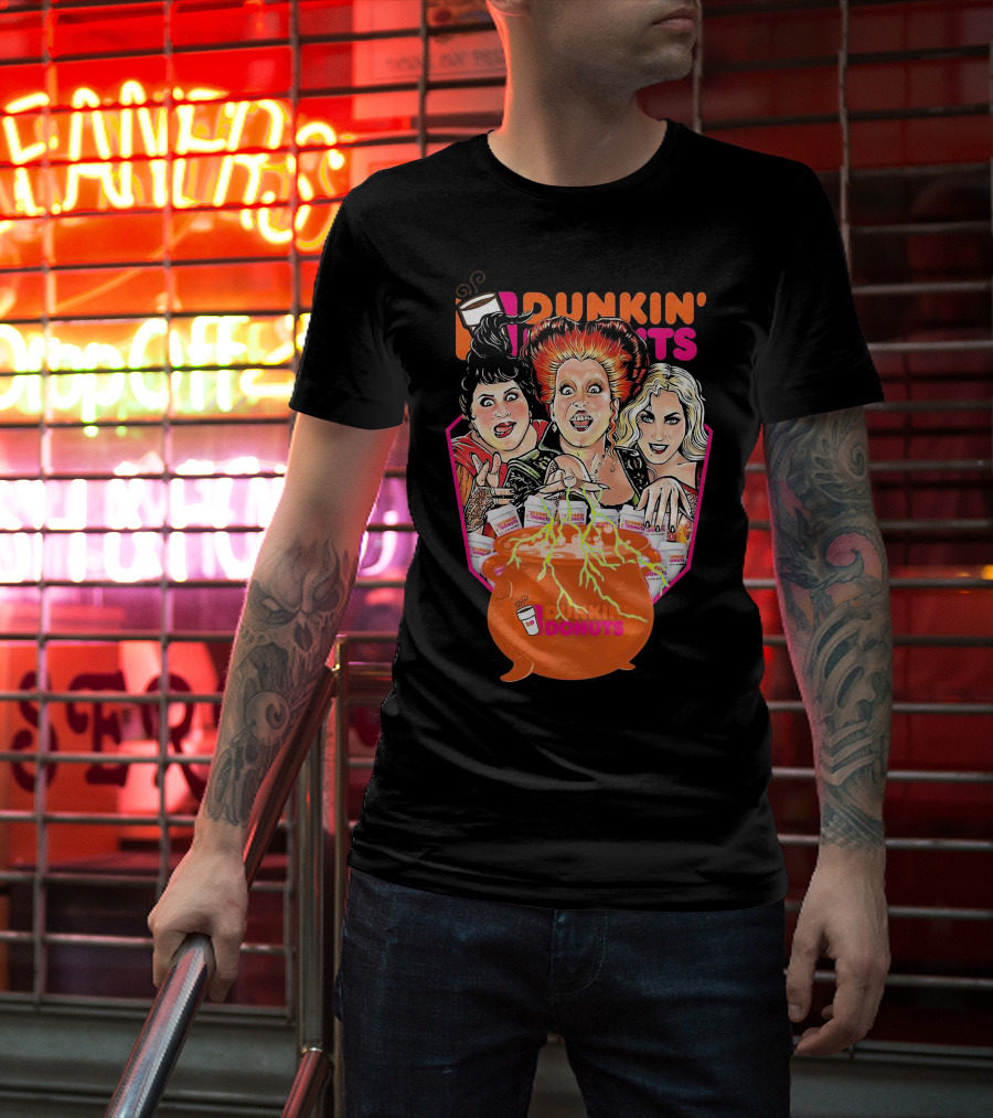 Hocus Pocus Witches Dunkin' Donuts Cauldron Magic T-Shirt