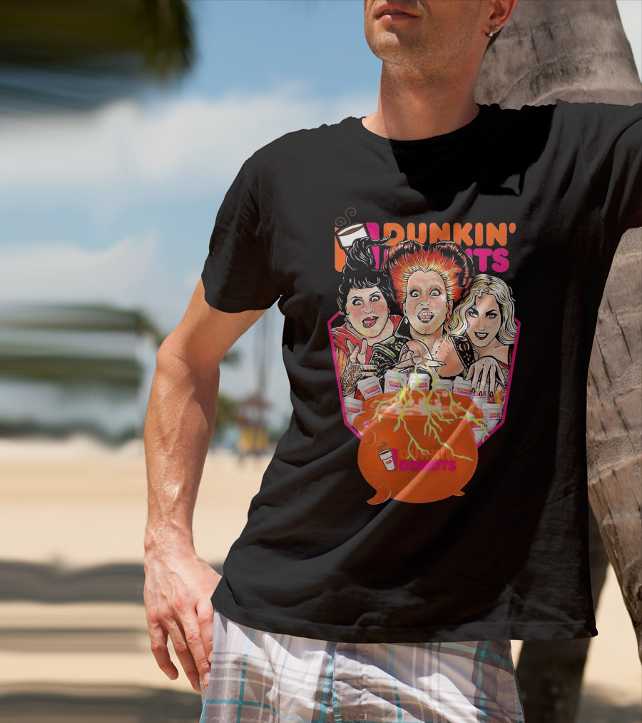 Hocus Pocus Witches Dunkin' Donuts Cauldron Magic T-Shirt