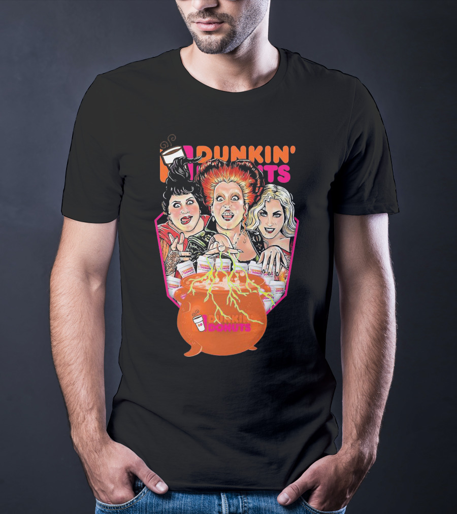 Hocus Pocus Witches Dunkin' Donuts Cauldron Magic T-Shirt