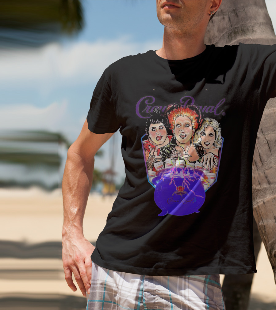 Crown Royal Halloween Hocus Pocus Witches Cauldron Magic T-Shirt