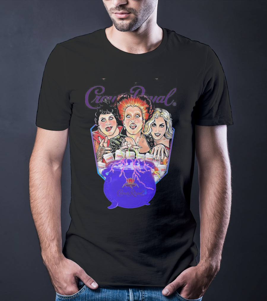 Crown Royal Halloween Hocus Pocus Witches Cauldron Magic T-Shirt