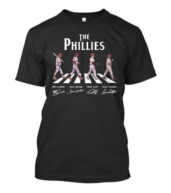 The Phillies Abbey Road Mike Schmidt Steve Carlton Chase Utley Richie Ashburn T-Shirt
