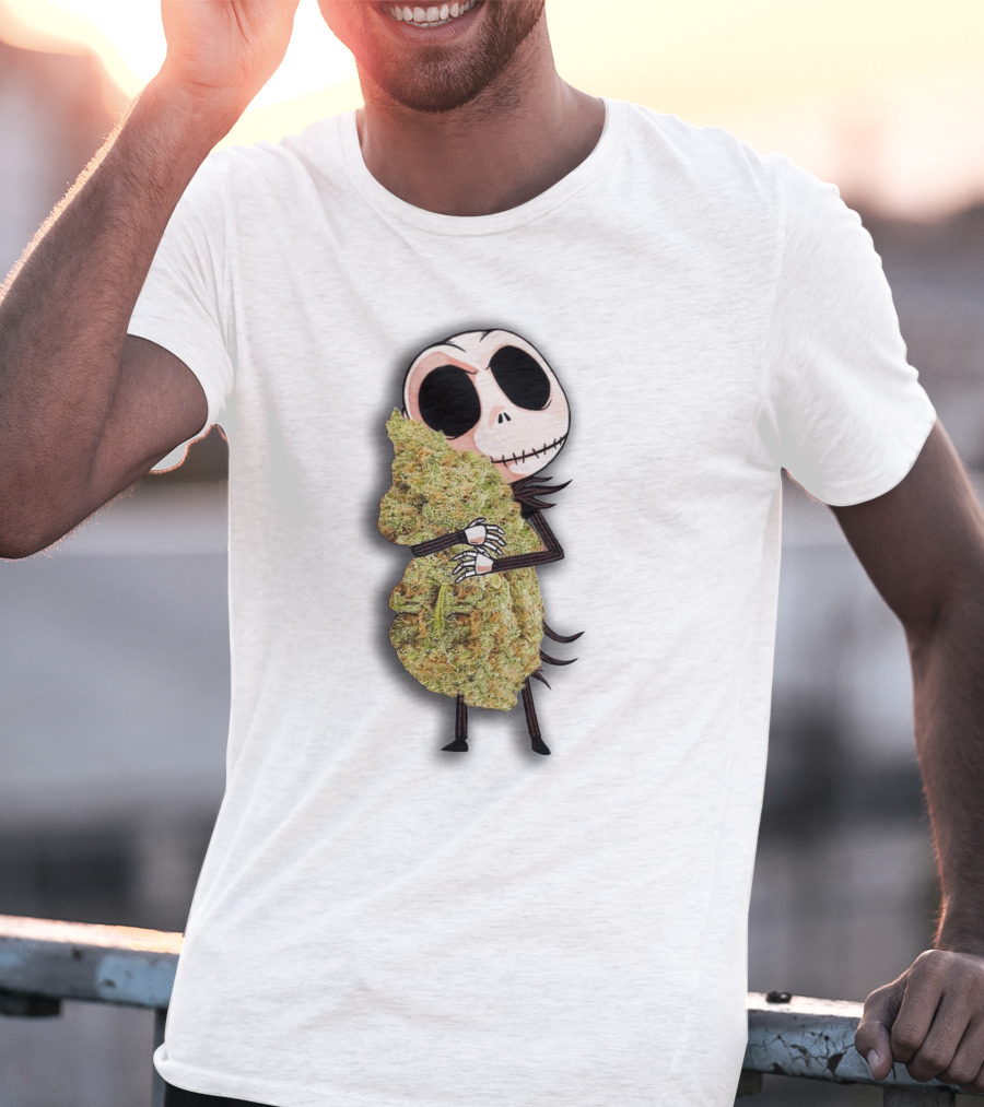 Jack Skellington Hug Cannabis T-Shirt