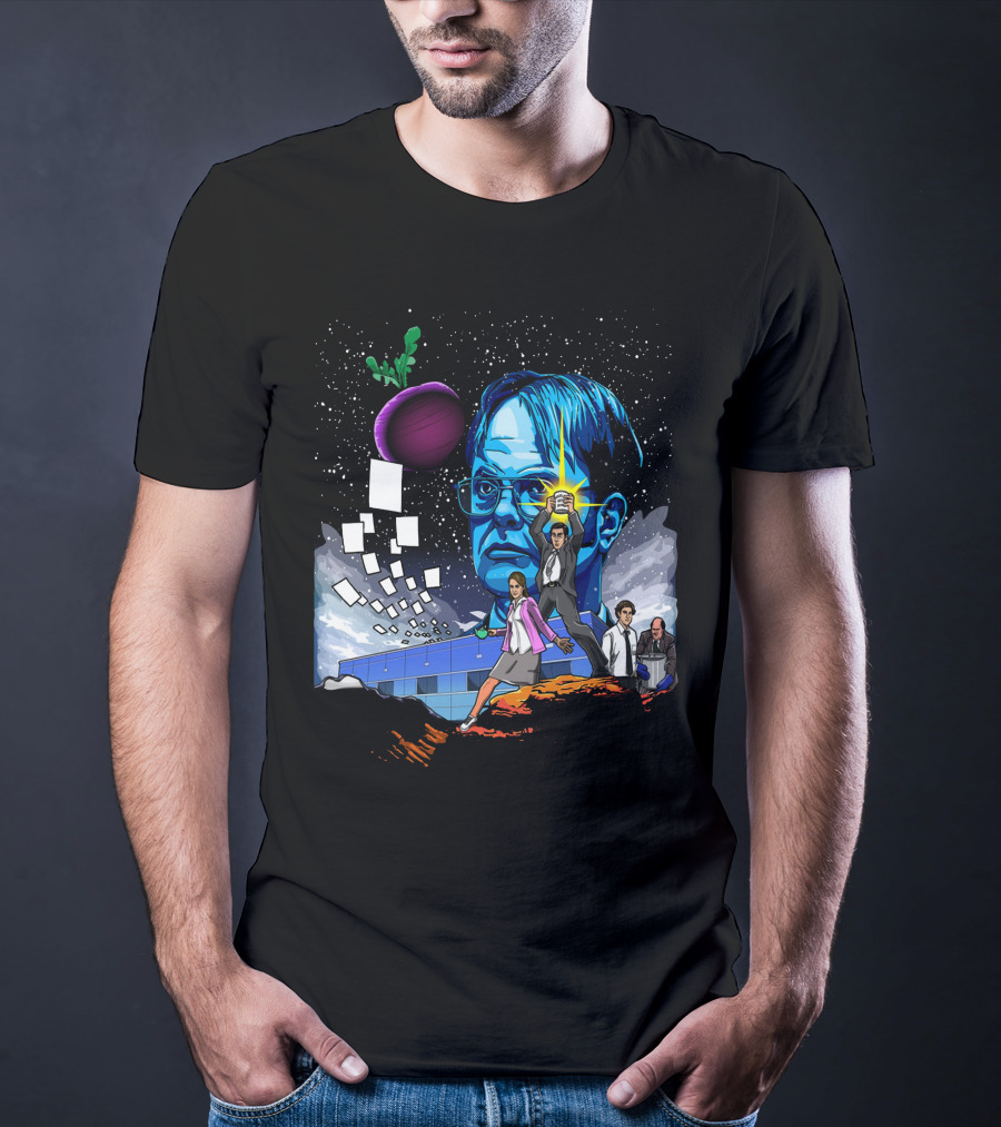 Star Wars Office Dwight Force Battle Galaxy Adventure T-Shirt