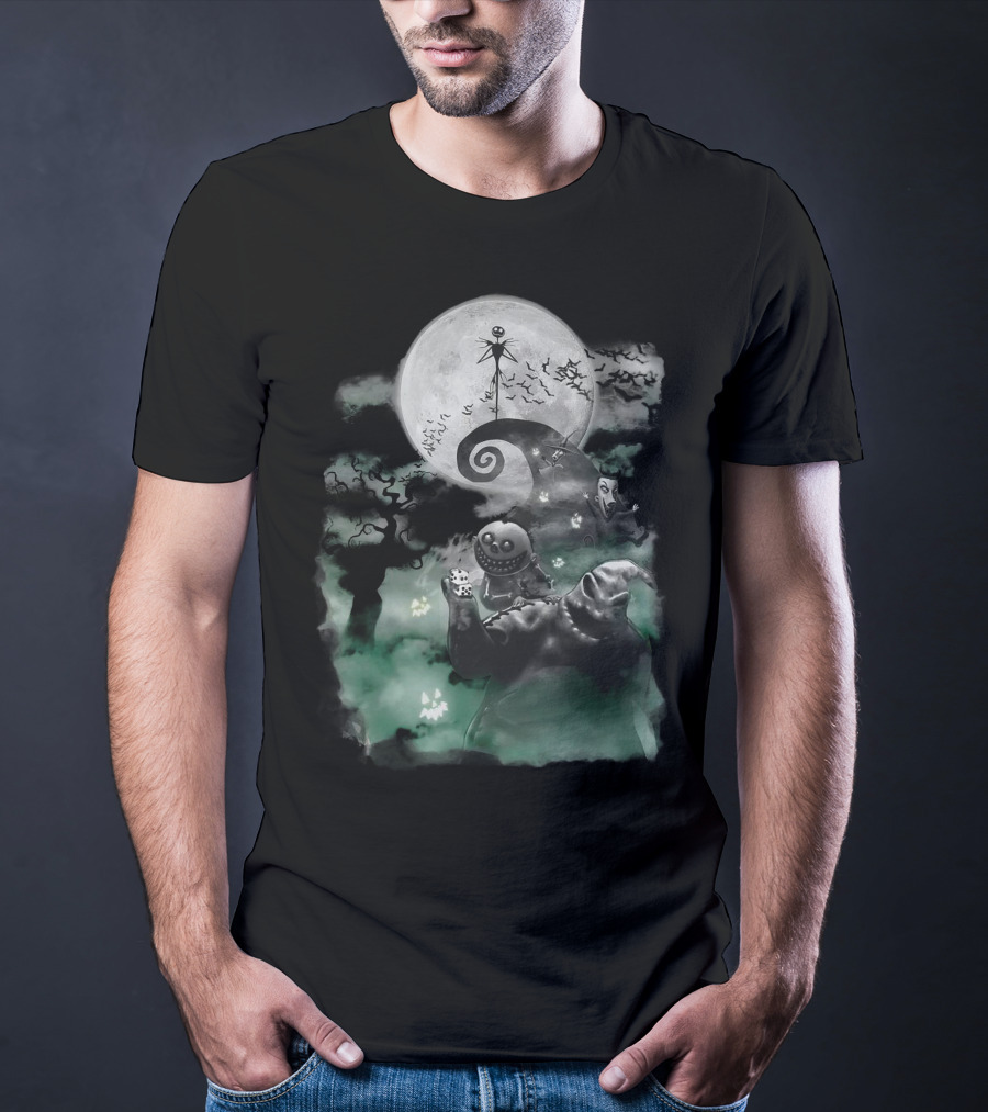 Halloween Full Moon Night Jack Skellington Pumpkin King T-Shirt