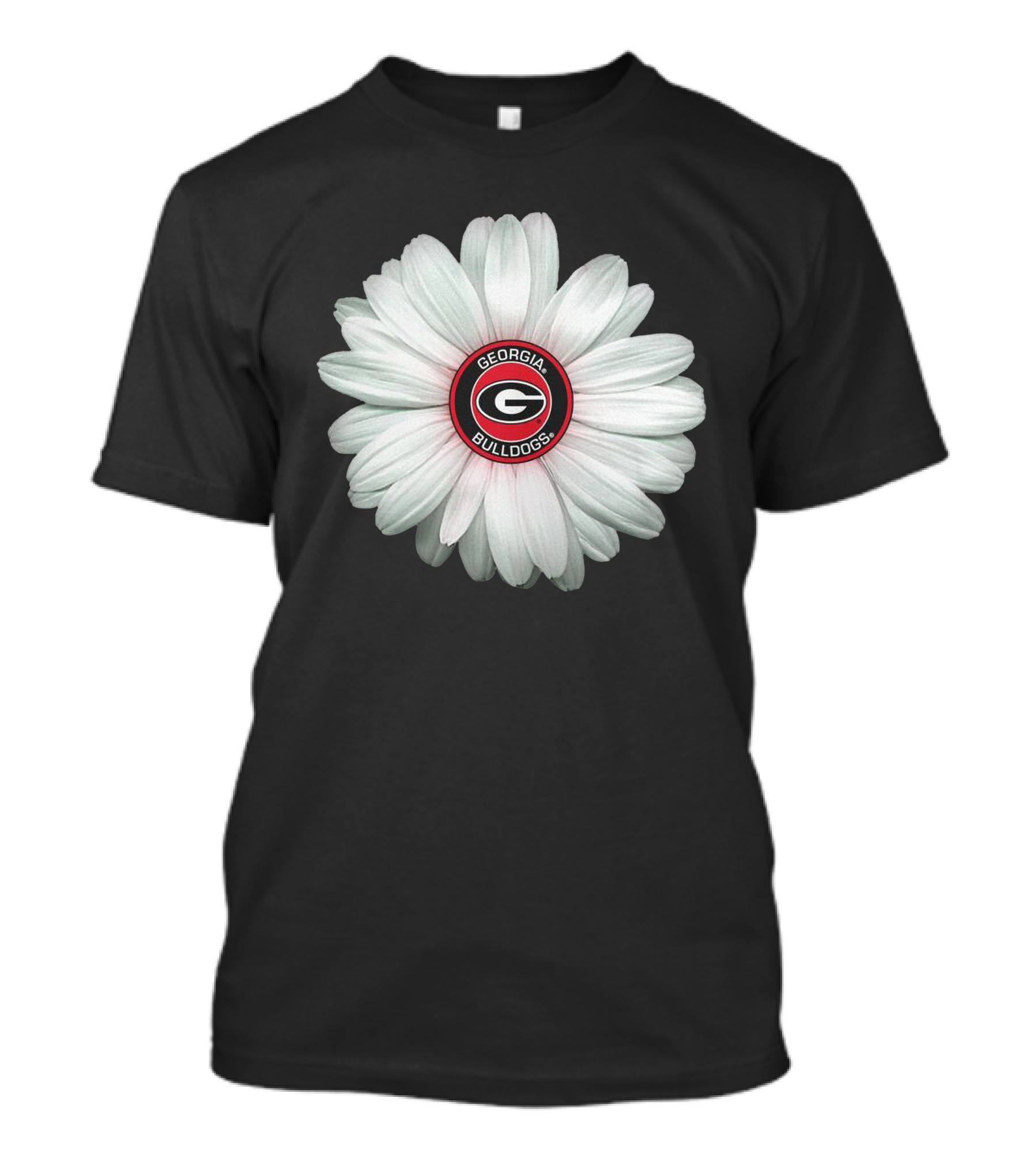 Georgia Bulldogs Daisy Flower T-Shirt