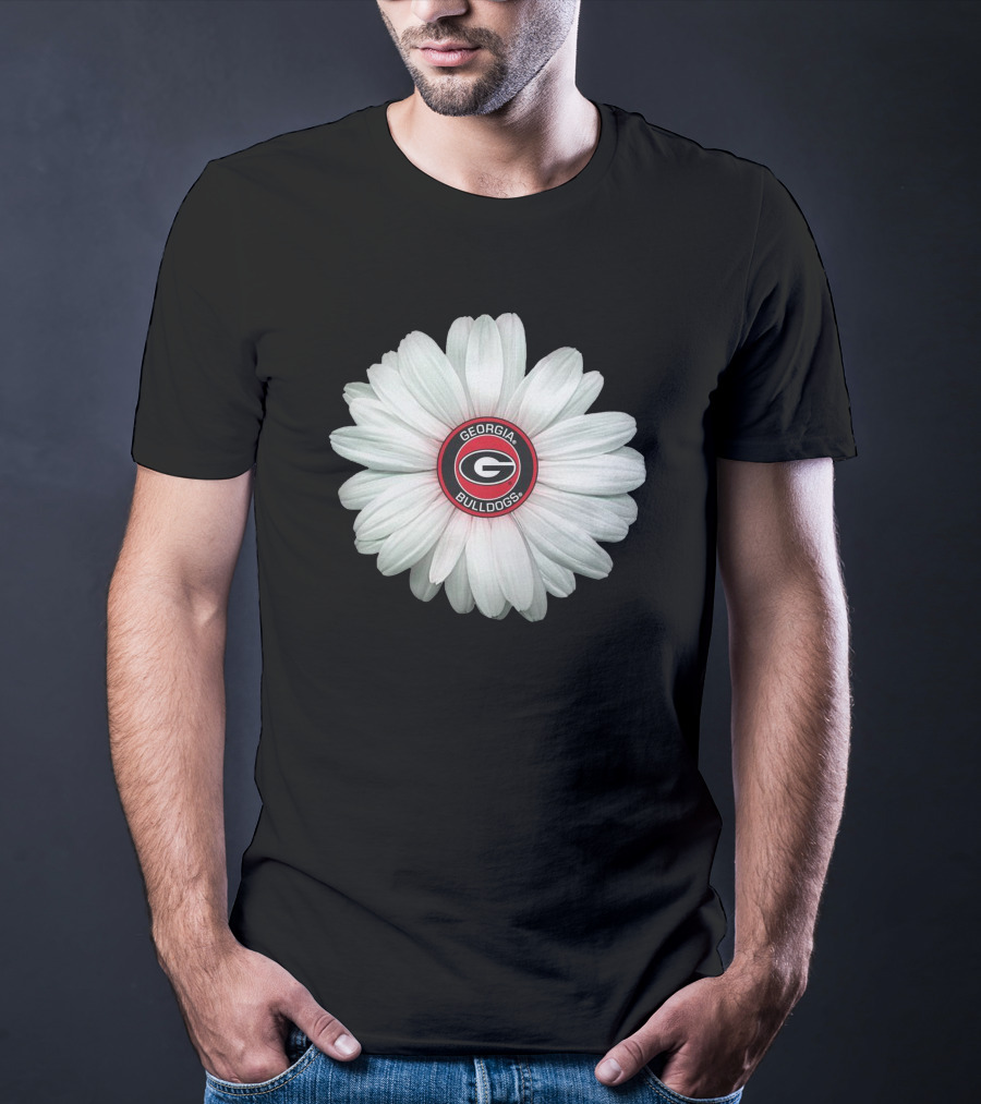 Georgia Bulldogs Daisy Flower T-Shirt