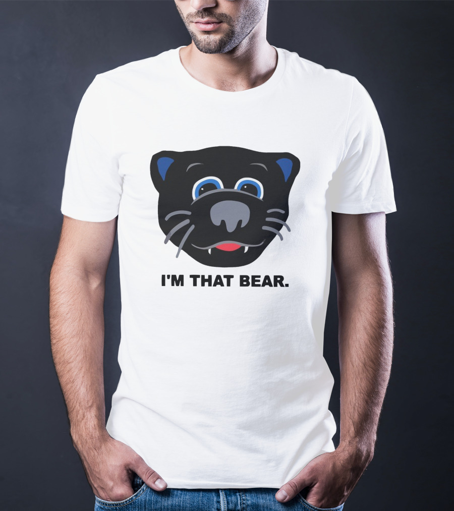 Carolina Panthers I'm That Bear Face T-Shirt