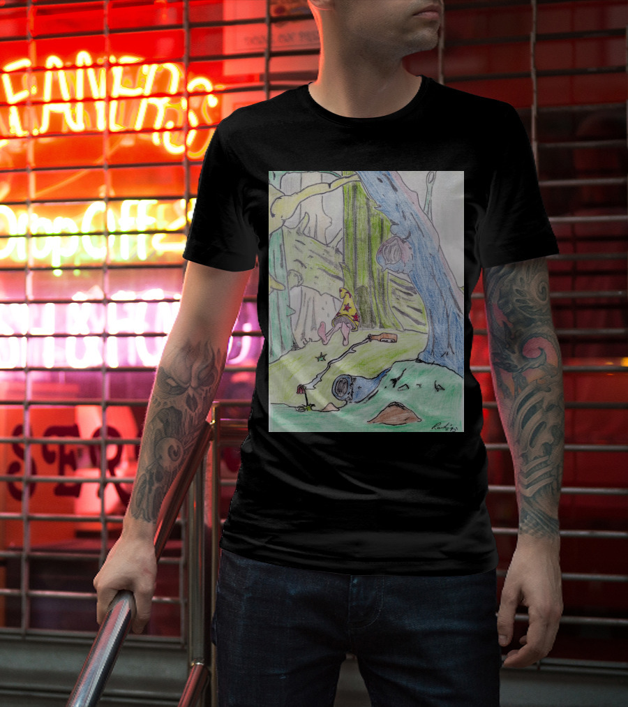 The Colored Forest Mysterious Path In Enchanted Woods T-Shirt