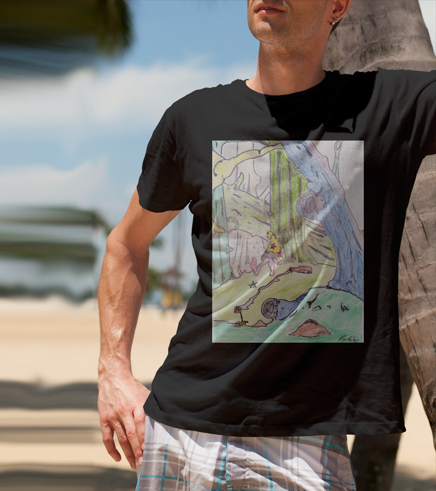 The Colored Forest Mysterious Path In Enchanted Woods T-Shirt