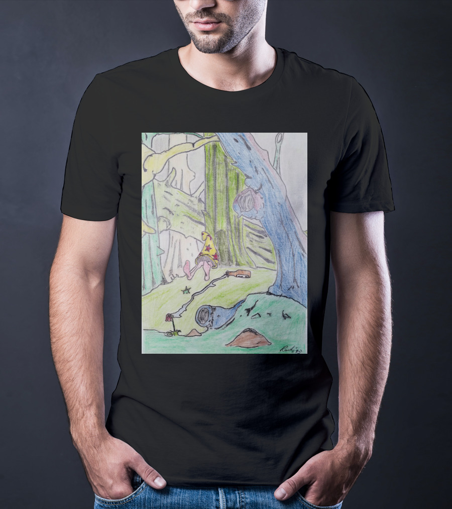 The Colored Forest Mysterious Path In Enchanted Woods T-Shirt