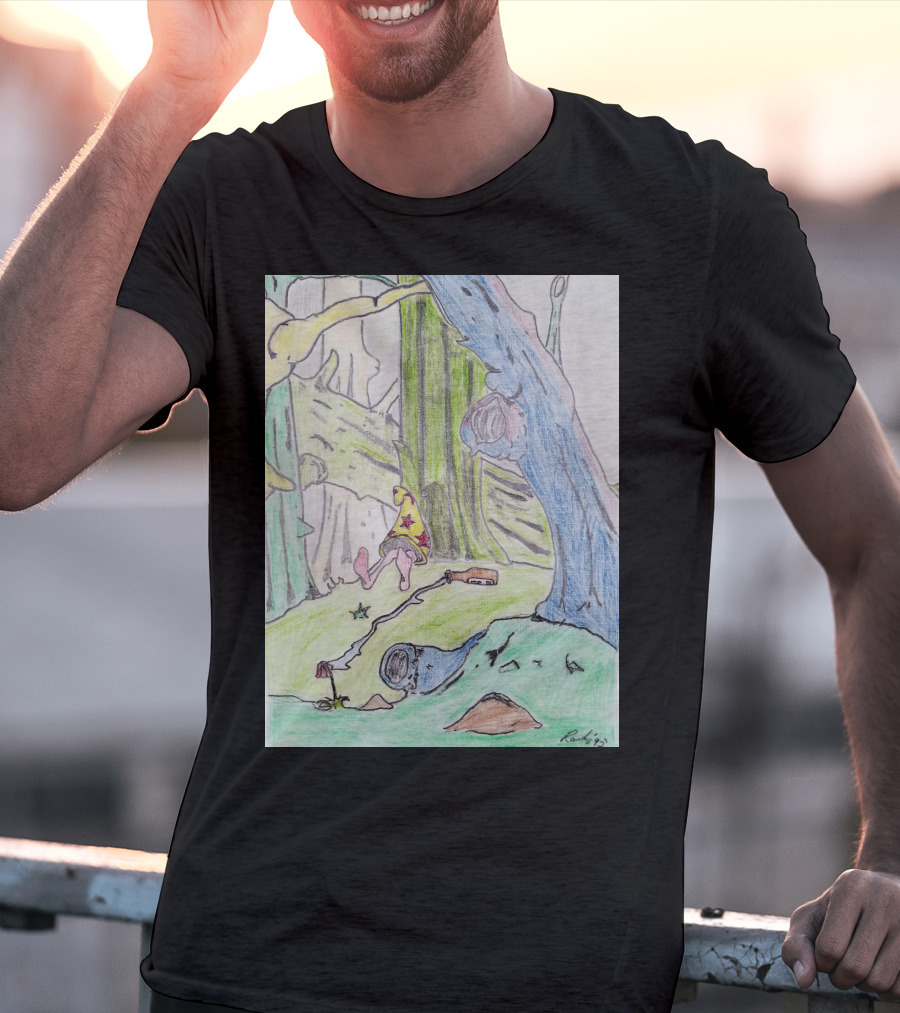 The Colored Forest Mysterious Path In Enchanted Woods T-Shirt