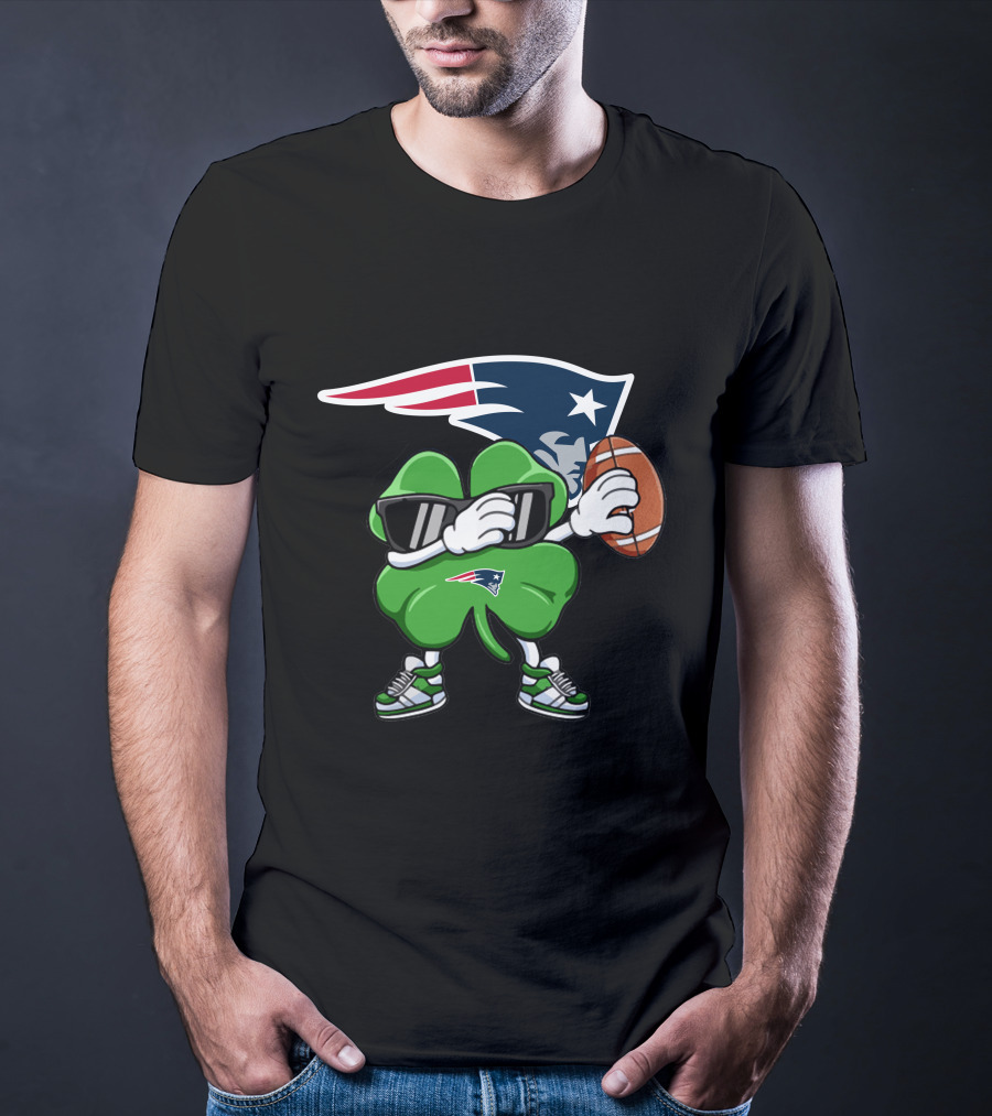 Patriots Football Shamrock Dab T-Shirt