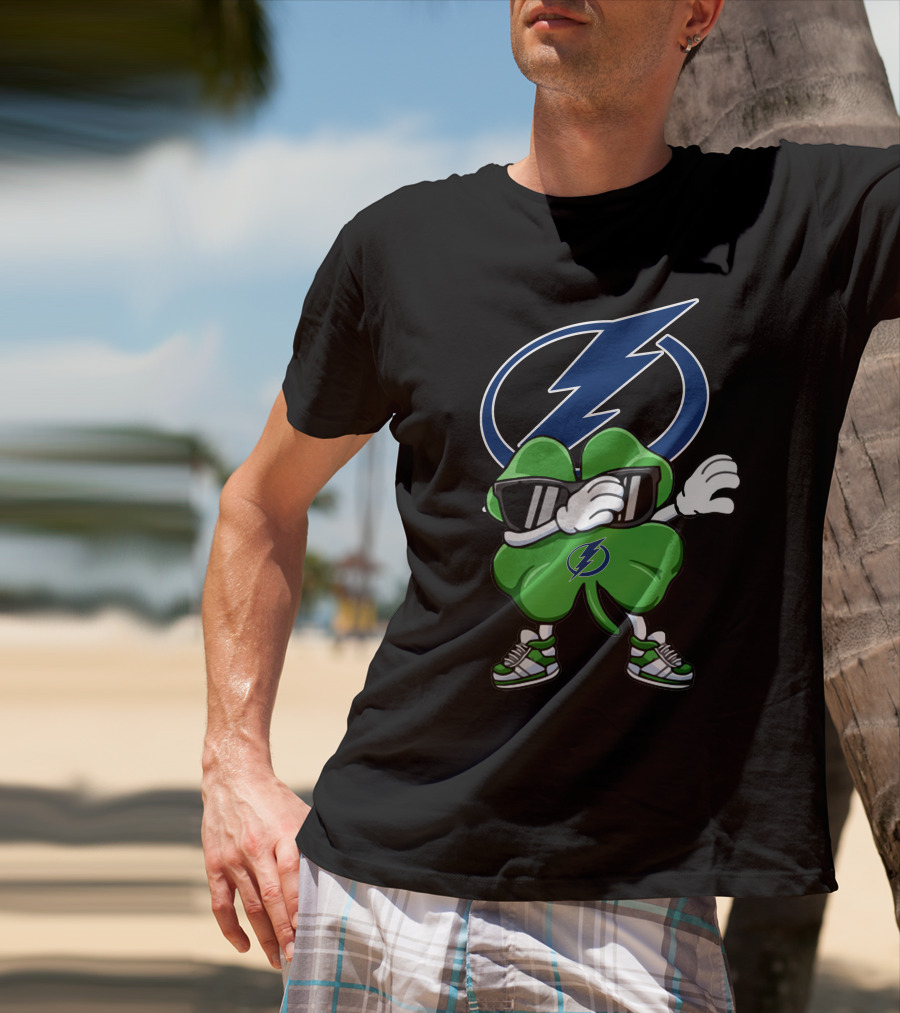 Tampa Bay Lightning Dabbing Shamrock T-Shirt