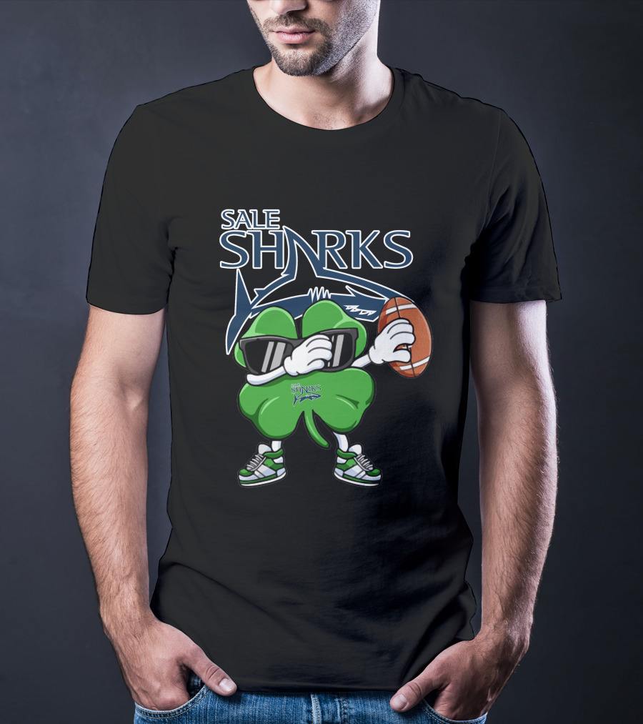 Sale Sharks Shamrock Football T-Shirt