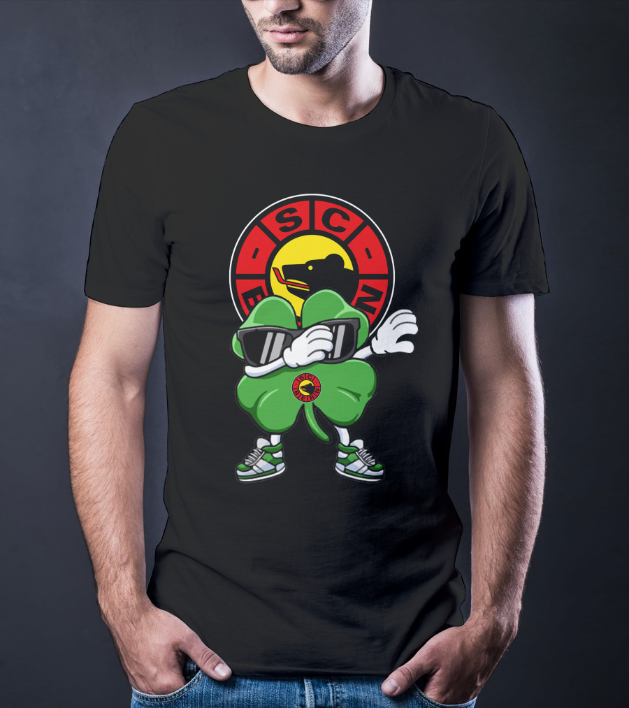 SC Bern Cool Clover Mascot With Sunglasses And Bear T-Shirt