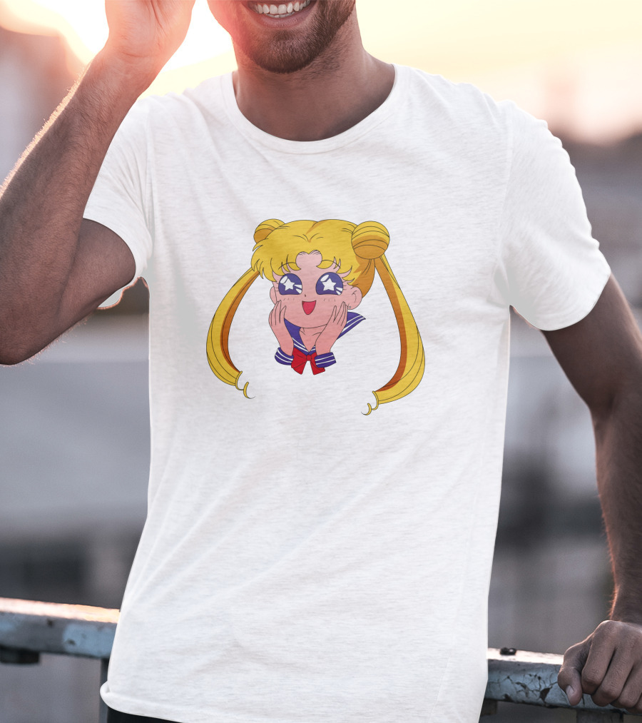 Sailor Moon Usagi Tsukino Star Eyes Anime Character T-Shirt