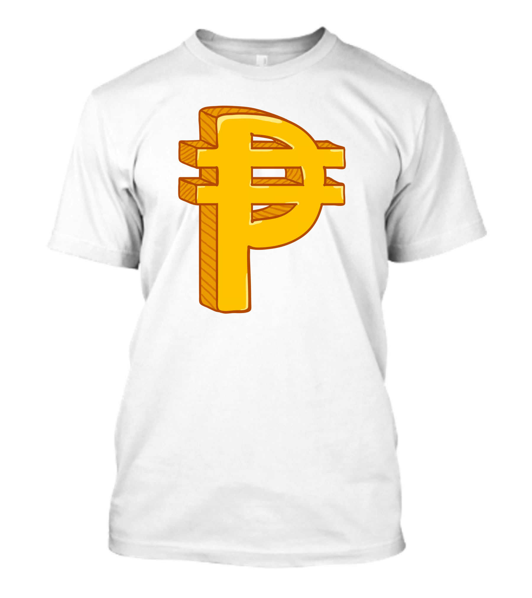 Peso Currency Symbol Philippines Gold T-Shirt