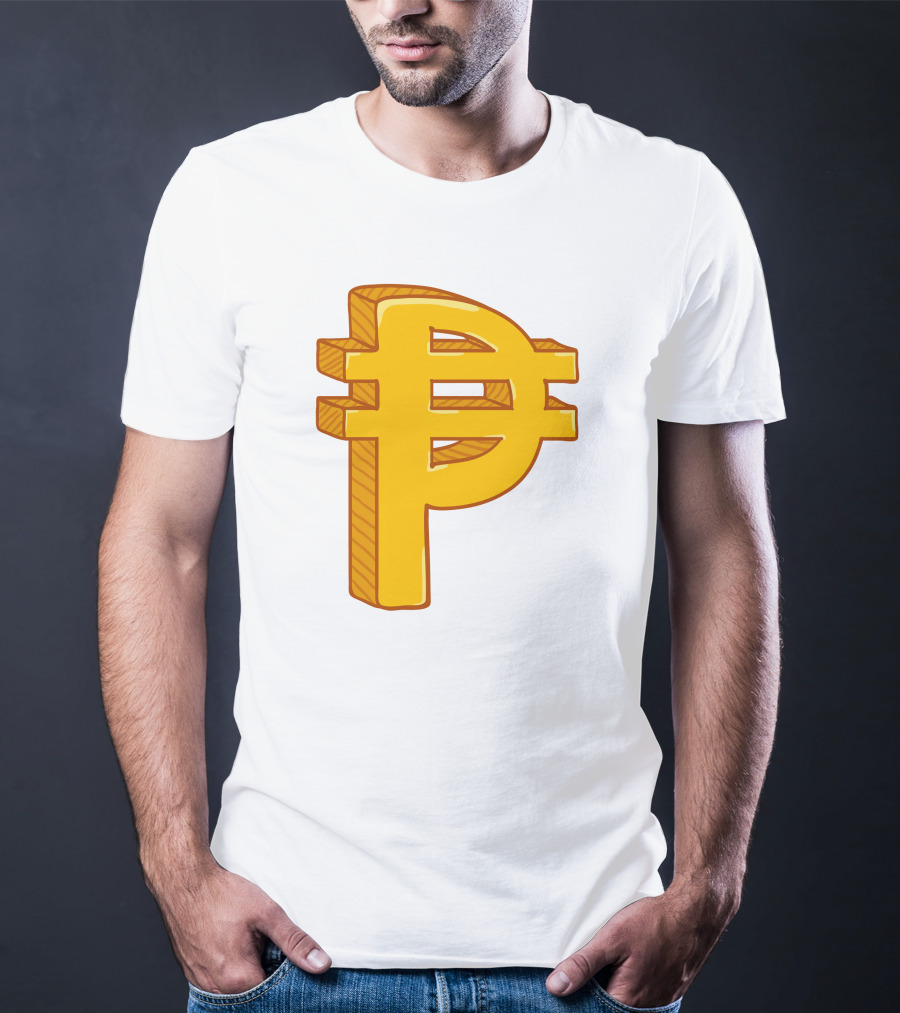 Peso Currency Symbol Philippines Gold T-Shirt