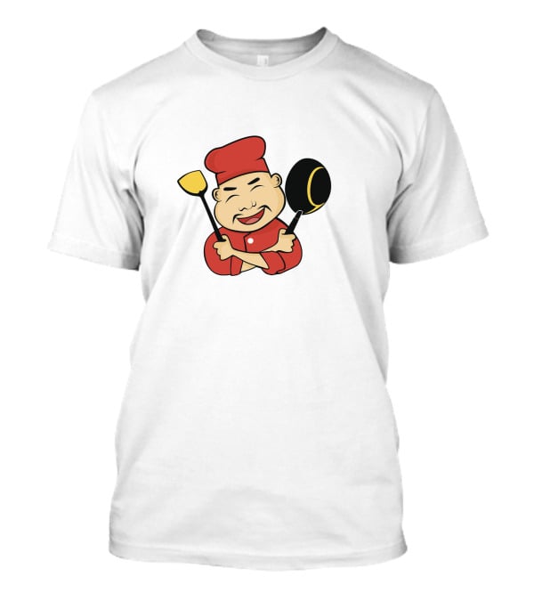 Jcook Chef Cartoon With Spatula And Pan T-Shirt