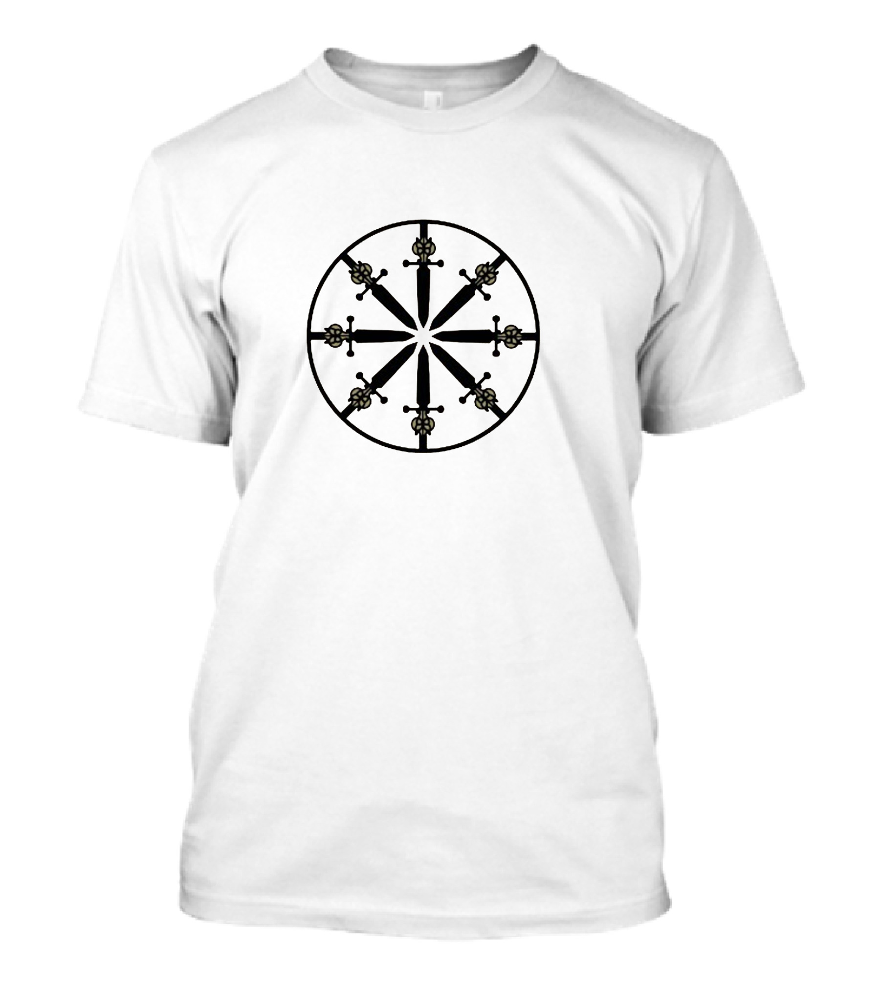 Jantsen Crossed Swords Wheel Emblem T-Shirt