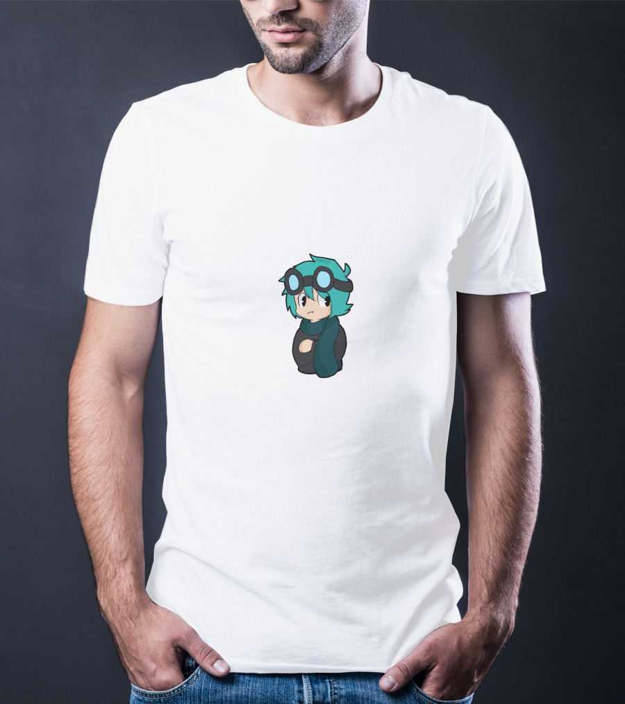Dantdm Cartoon Character With Goggles And Scarf T-Shirt