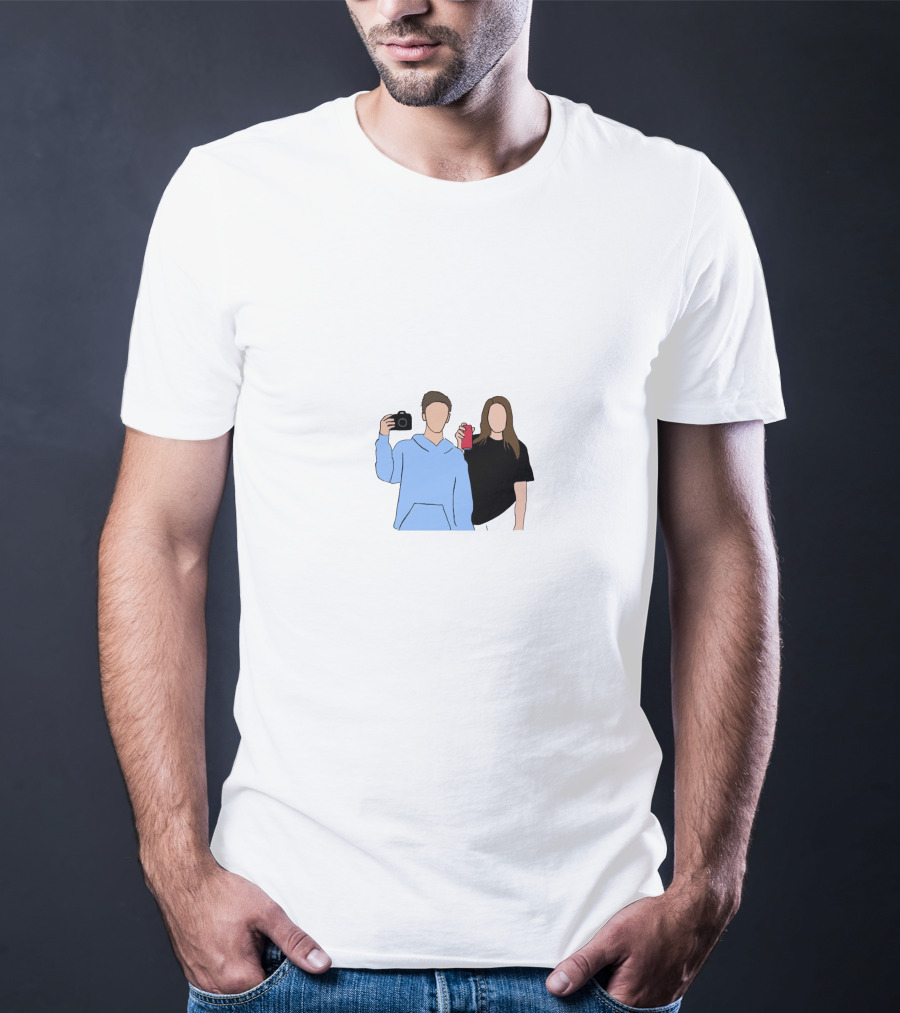 Sinjin Drowning Camera And Drink Duo T-Shirt