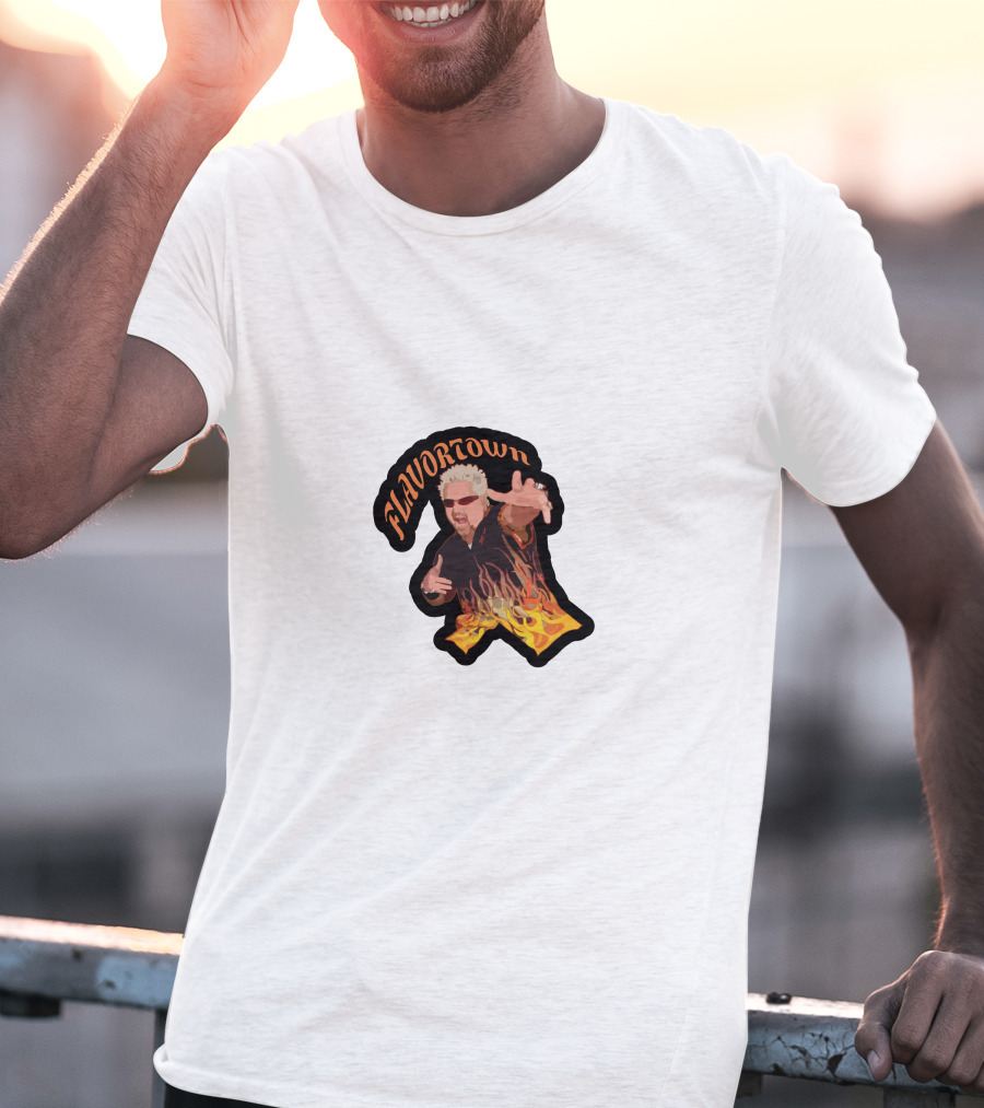 Flavortown Guy Fieri Flames T-Shirt