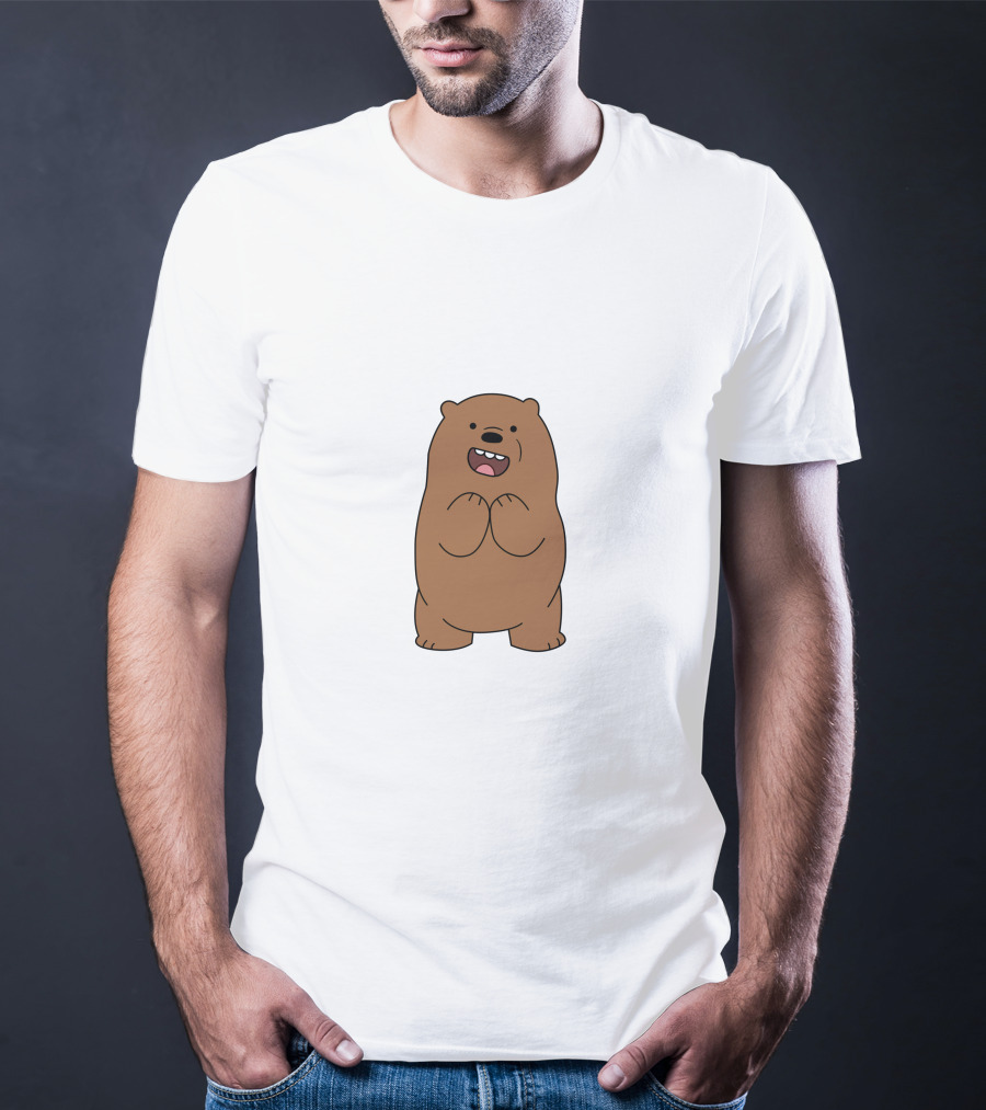 We Bare Bears Standing Bear Character T-Shirt
