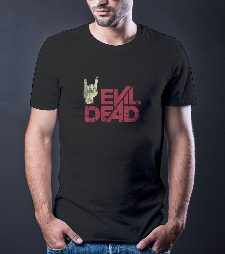 Evil Dead Metal Hand Gesture T-Shirt
