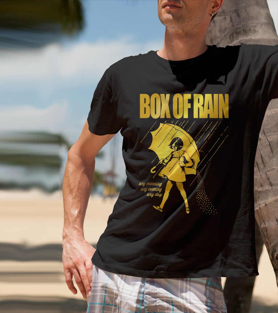 Box Of Rain Any Morning Any Evening Any Day Umbrella Girl T-Shirt