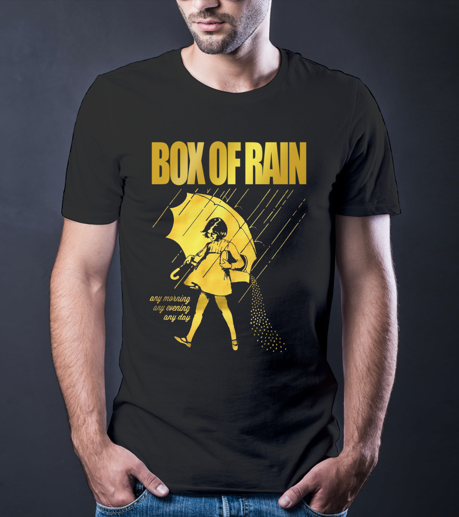 Box Of Rain Any Morning Any Evening Any Day Umbrella Girl T-Shirt