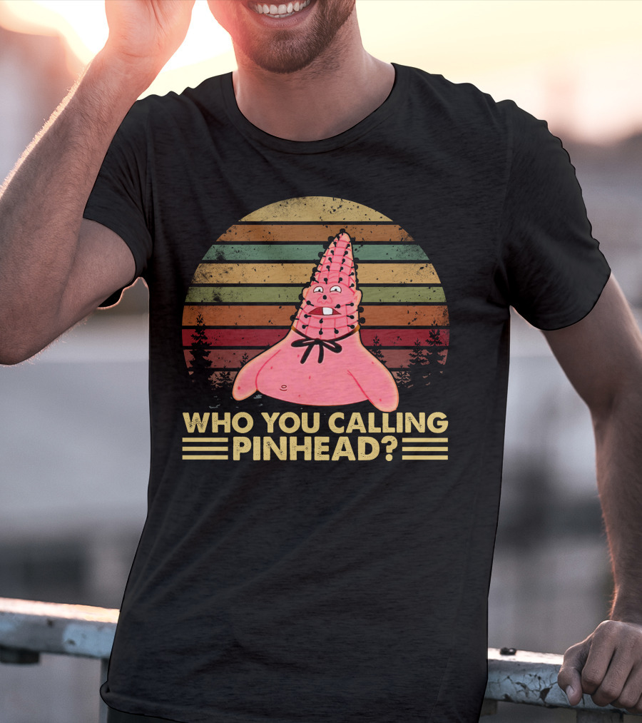 Who You Calling Pinhead Vintage Retro Sunset T-Shirt