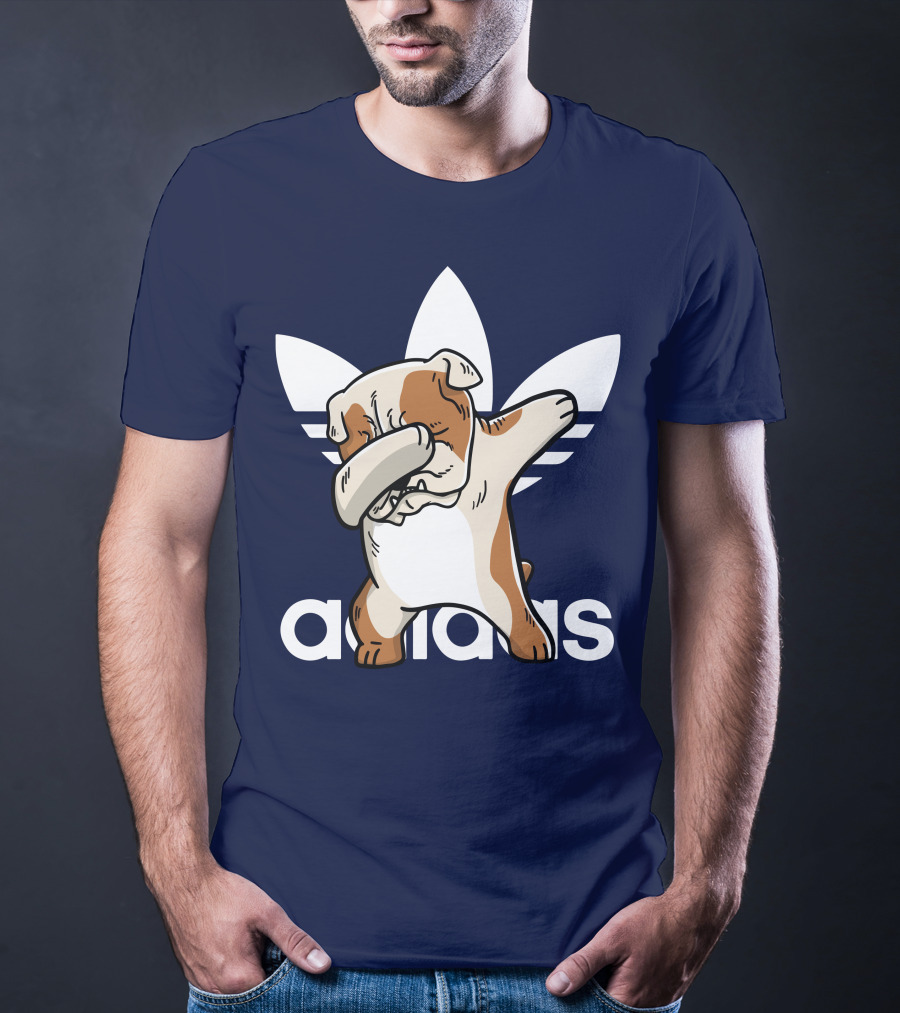 Dabbing English Bulldog Funny Parody 002 T-Shirt