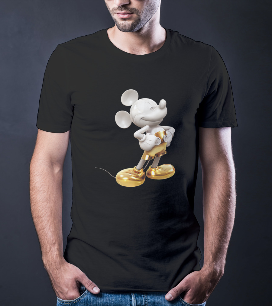 Mickey Mouse Gold Pose Disney Vintage Look T-Shirt