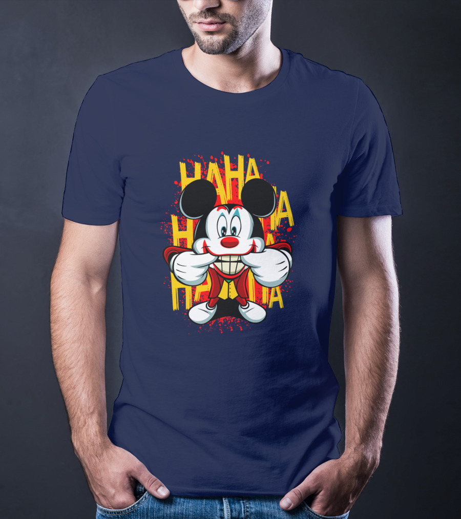 HAHA Mickey Mouse Funny Man T-Shirt