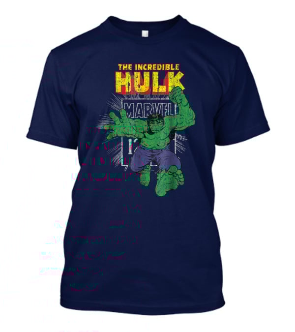 The Incredible Hulk Marvel Retro Comic Book Stamp T-Shirt