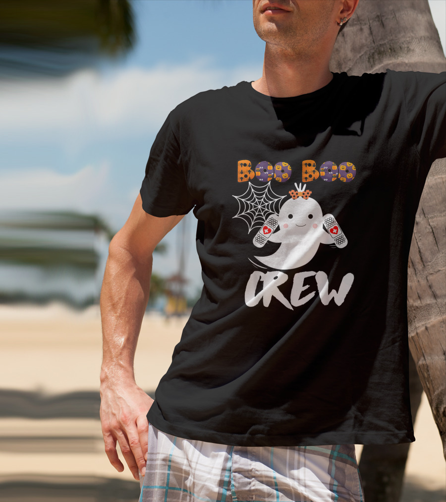 Boo Boo Crew Nurse Funny Halloween Ghost Costume Fun T-Shirt