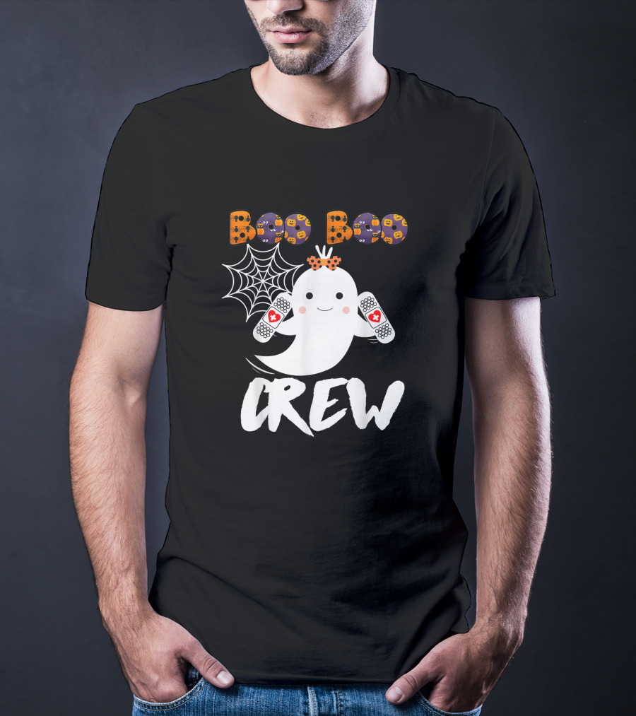 Boo Boo Crew Nurse Funny Halloween Ghost Costume Fun T-Shirt