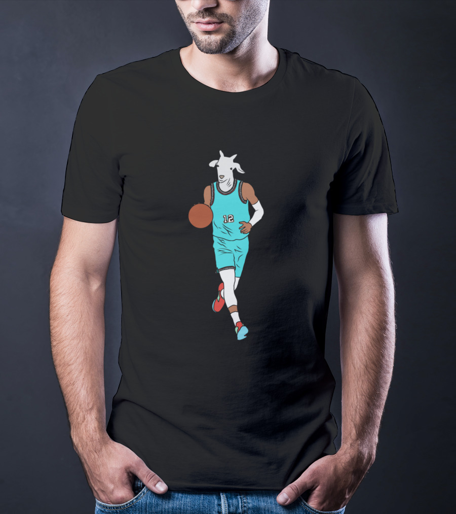 Funny Ja Morant Goat Basketball Player Number 12 T-Shirt