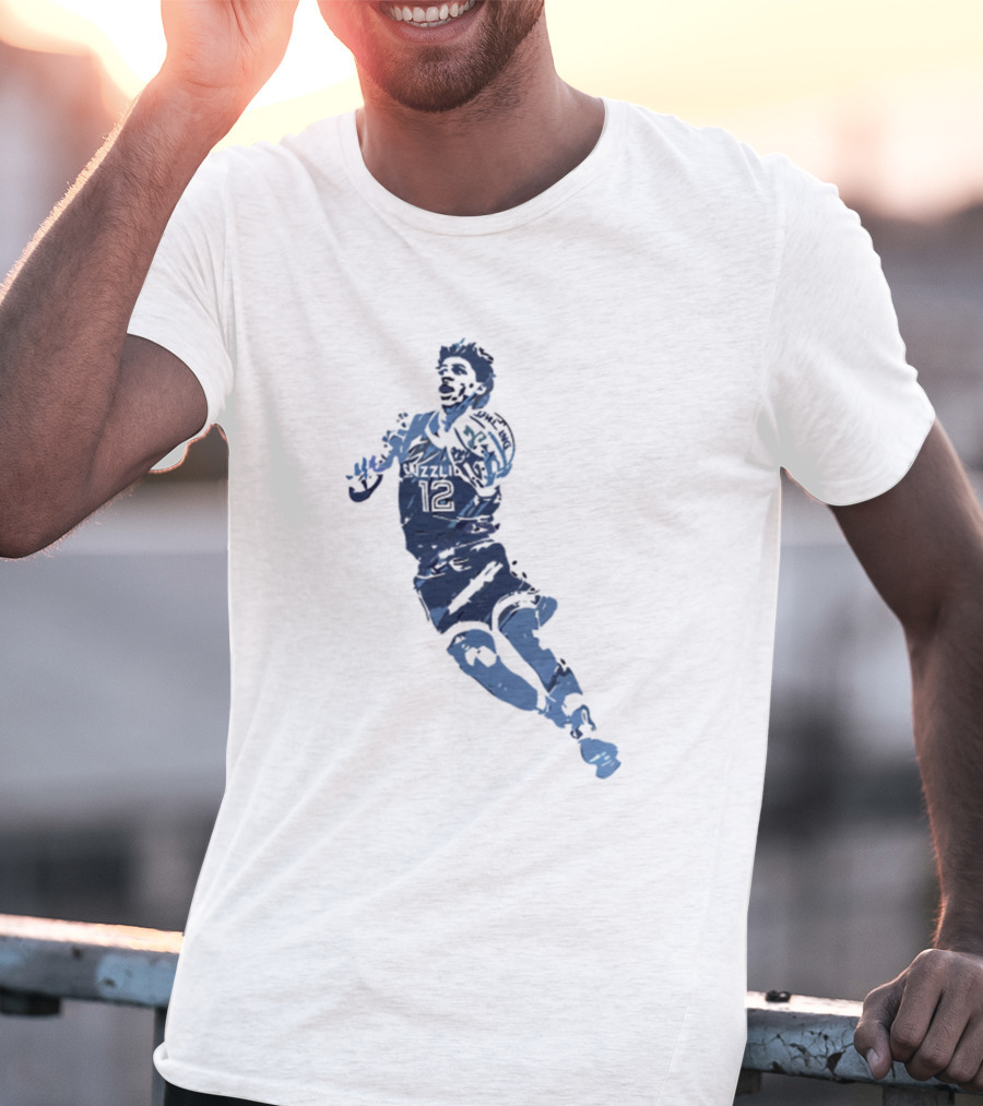 Grizzlies Basketball Player Silhouette 12 Funny Grizzliesa3hfc T-Shirt