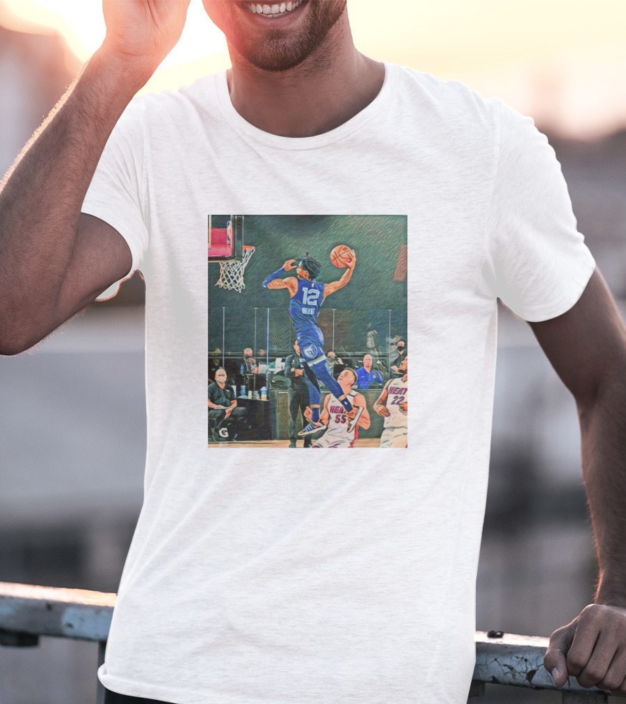 Ja Morant Dunk Over Miami Heat T-Shirt