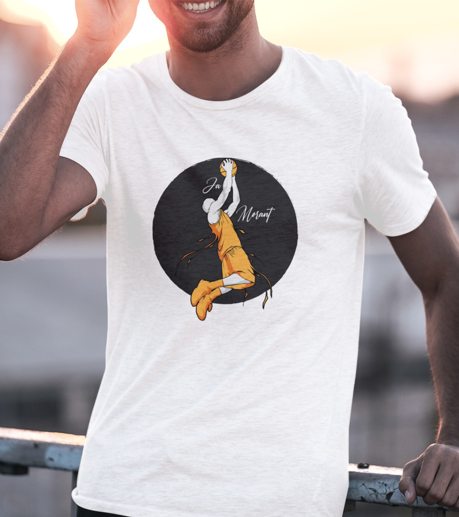 Ja Morant Dunking Action Basketball T-Shirt