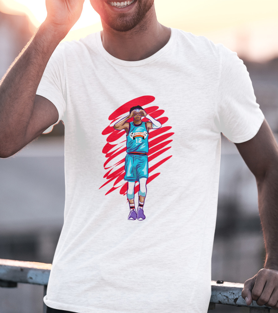 Funny Ja Morant Memphis Grizzlies Basketball Pose T-Shirt
