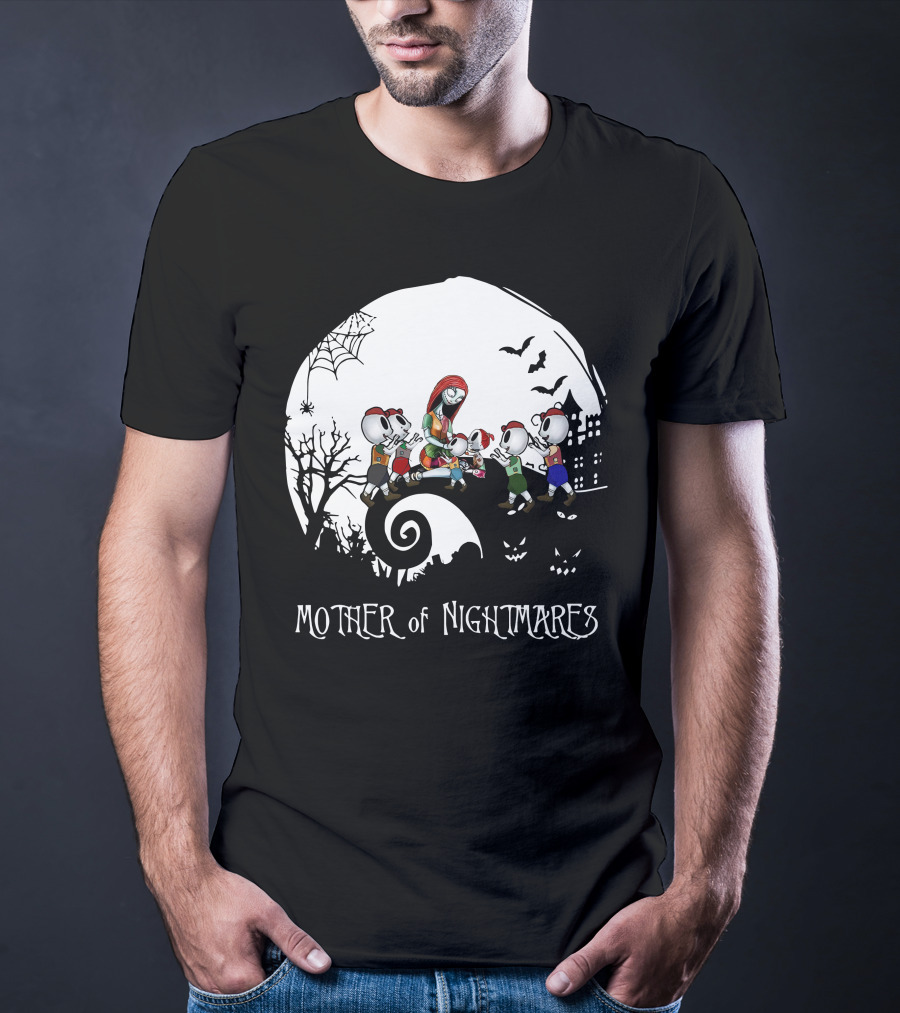 Mother Of Nightmares Halloween Scene With Five Characters T-Shirt