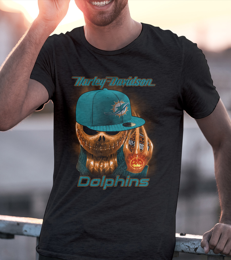 Harley Davidson Miami Dolphins T-Shirt