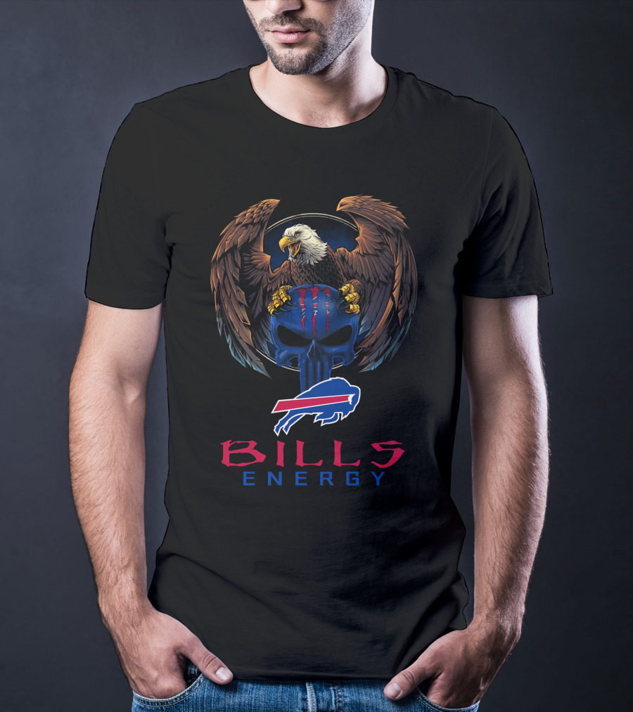 BILLS ENERGY Buffalo Bills Eagle Skull T-Shirt