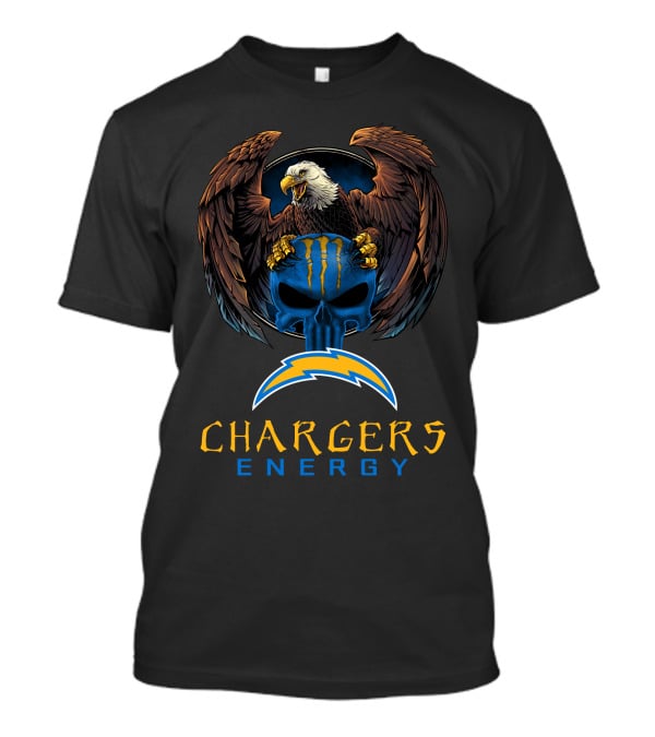 Chargers Energy Los Angeles Chargers Eagle Monster Lightning Bolt T-Shirt