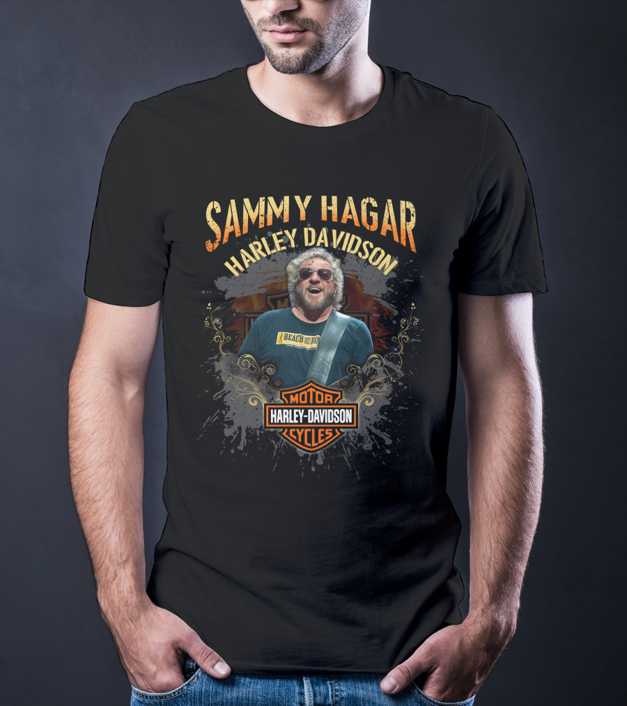 Sammy Hagar Harley Davidson Motor Cycles Beach Bar T-Shirt