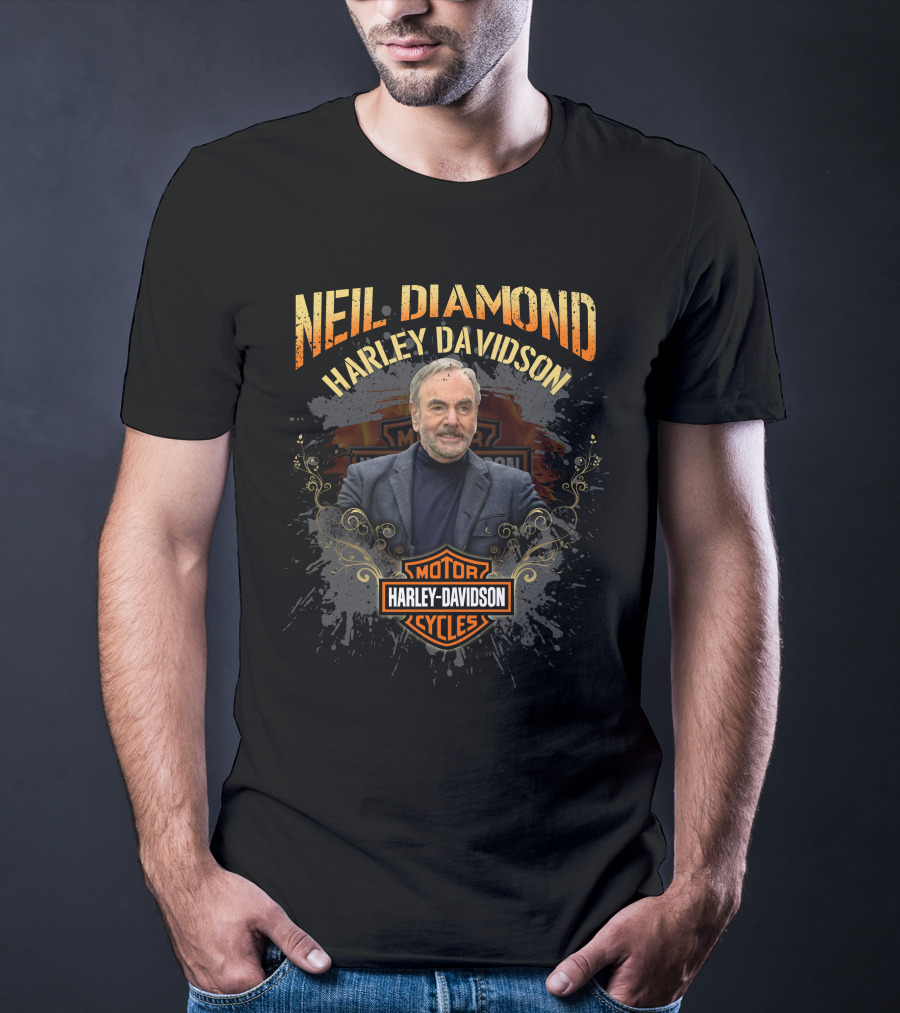 Neil Diamond Harley Davidson Motor Cycles T-Shirt